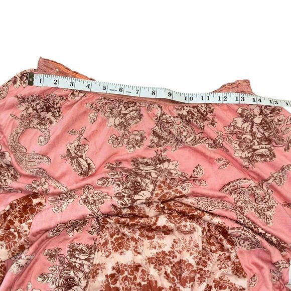 Angie Y2K Patchwork PInk Floral Circle Skirt Women’s Sz S Hippie Boho Casual - Picture 7 of 8